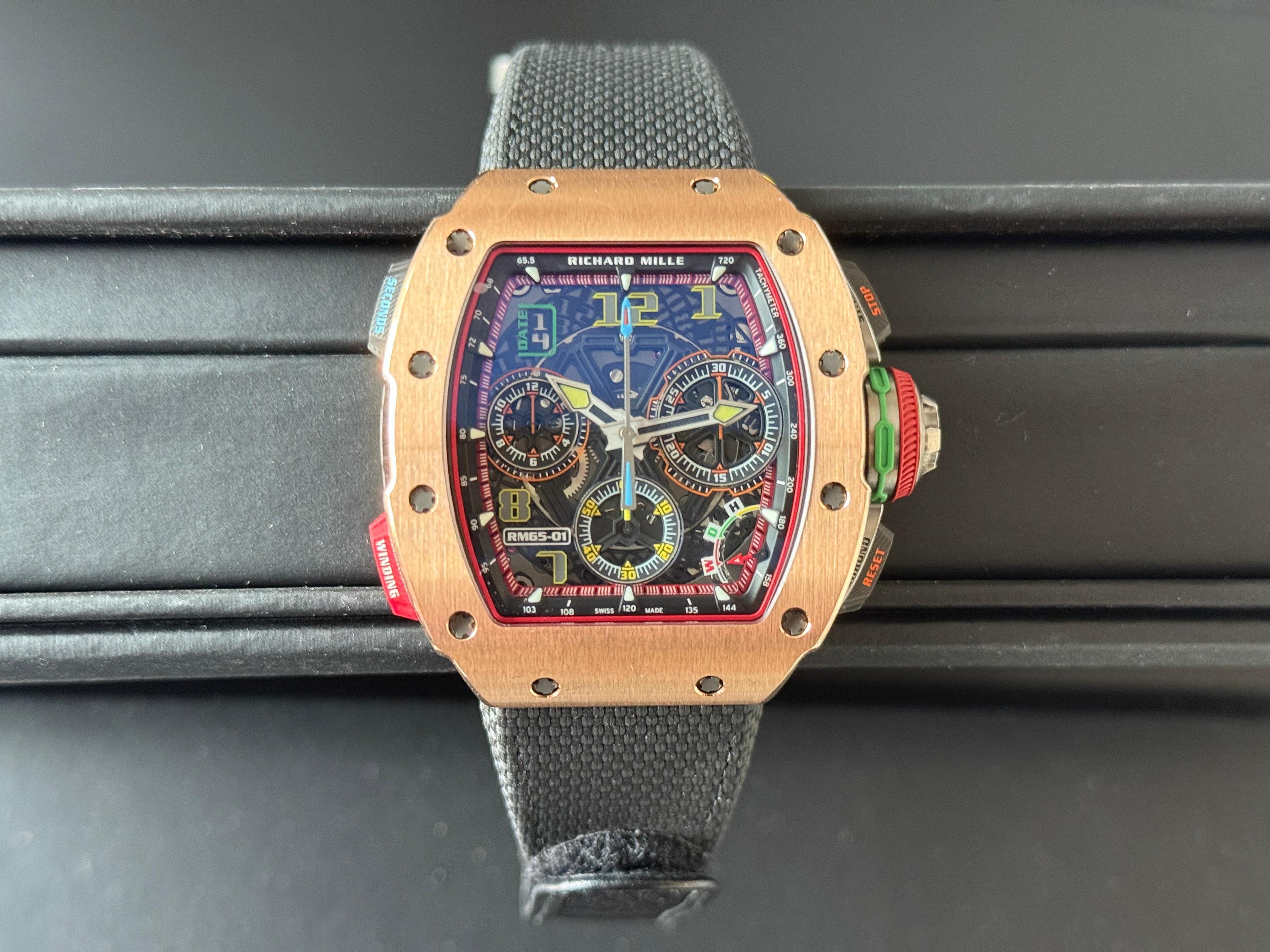 Chronograph Rose Gold Carbon - RM65-01 CA RG
