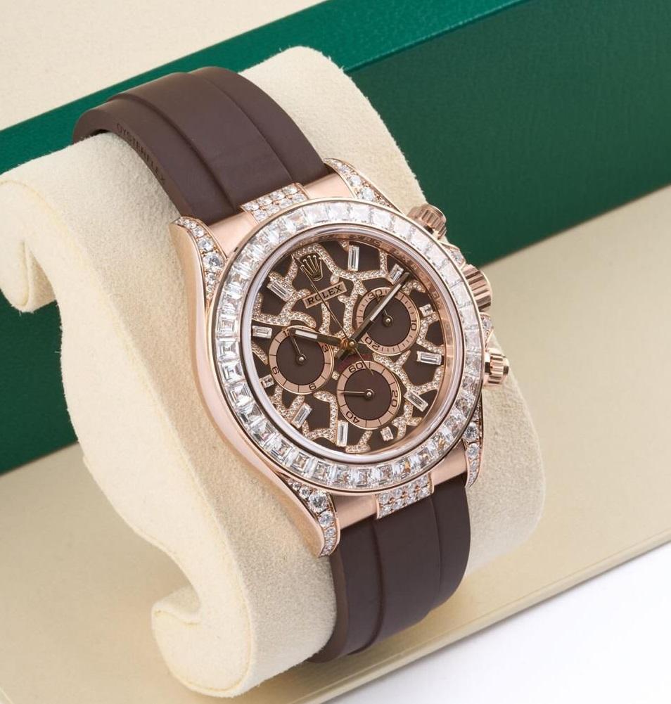 Daytona Rose Gold Diamond Bezel "Giraffe" - 126555TBR