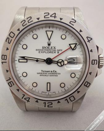 Explorer II - Tiffany Dial Rolex 16570 watches 1